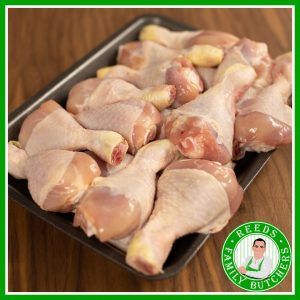 Buy a £10 tray of Chicken Drum sticks online from Reeds Family Butchers