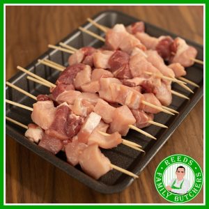 Buy a £10 tray of Pork Kebabs online from Reeds Family Butchers