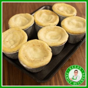 Buy a £10 tray of Steak and Kidney Puddings online from Reeds Family Butchers