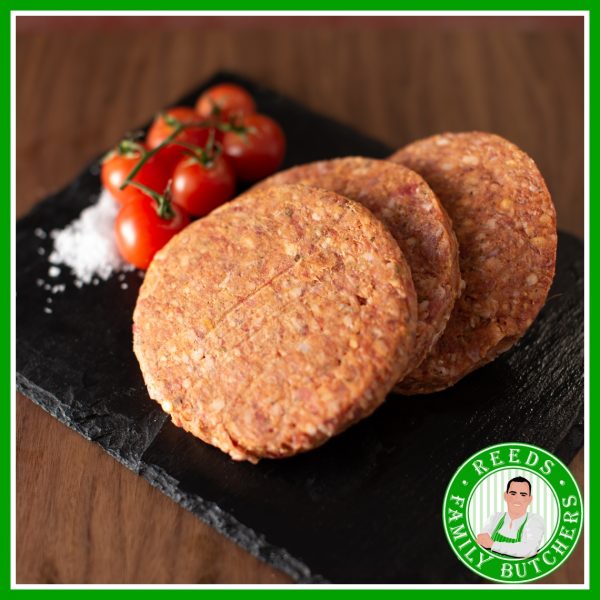 Buy Minted Lamb Burgers x 6 online from Reeds Family Butchers