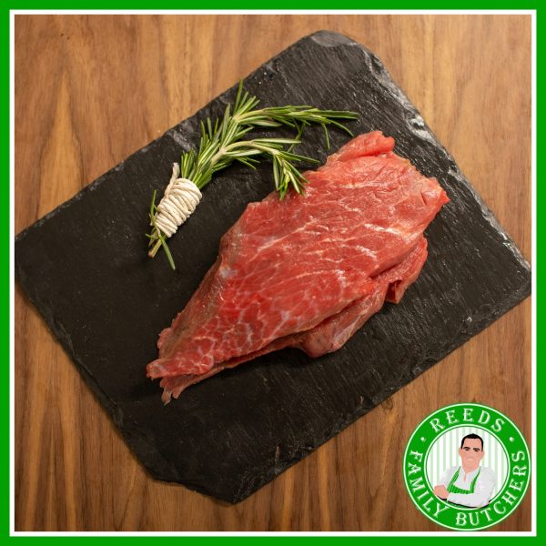 Buy Sliced Braising Steak x 500g online from Reeds Family Butchers