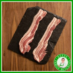 Buy Unsmoked Rindless Streaky Bacon - 8 Rashers online from Reeds Family Butchers